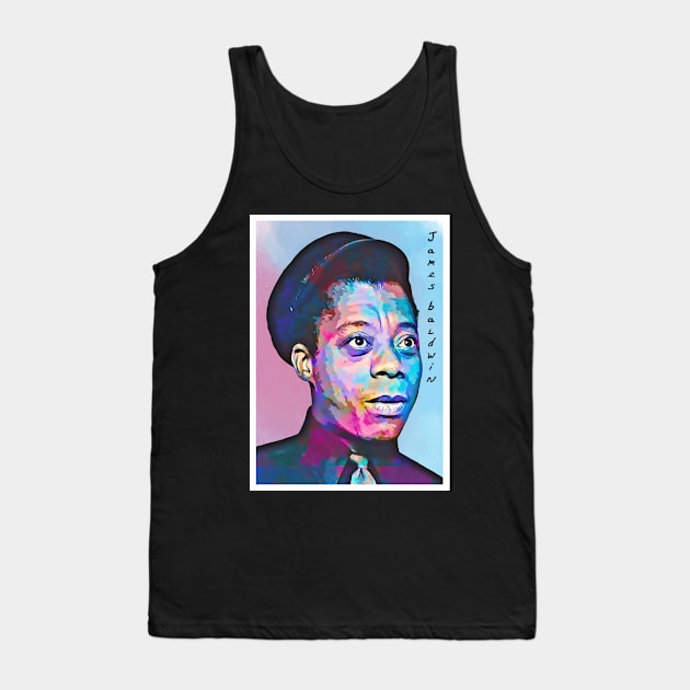 Poster Art James Baldwin Tank Top by Next And Stop